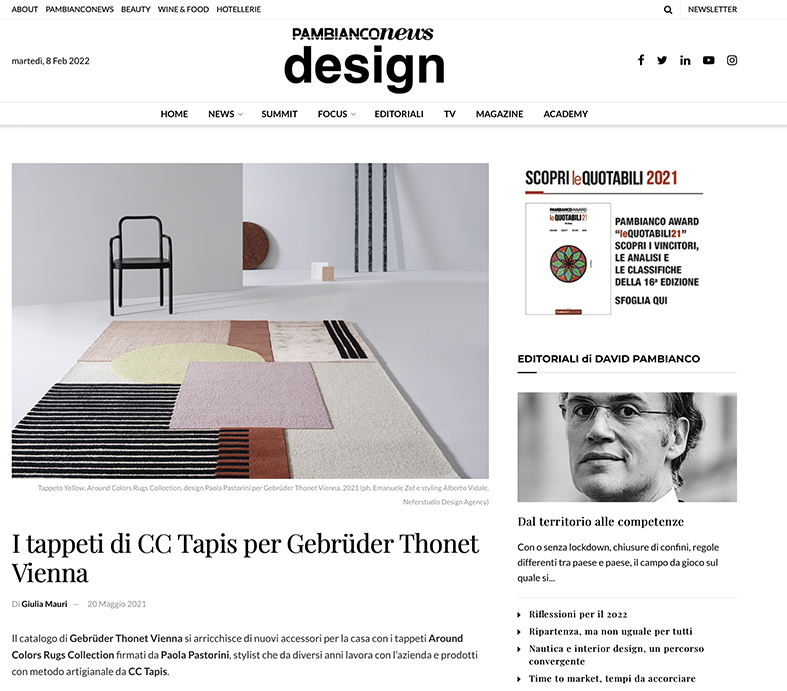 Styling per Gebrüder Thonet-CC Tapis