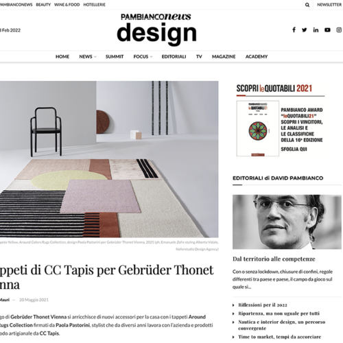 Styling per Gebrüder Thonet-CC Tapis